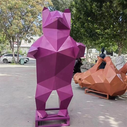 上海块面动物雕塑厂家,切面动物雕塑