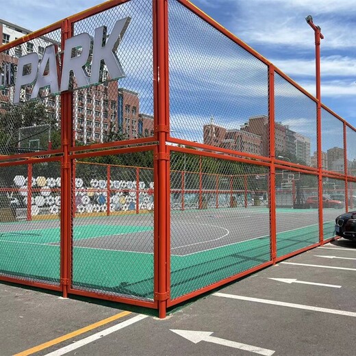 白城喷塑篮球场围网规格材质,墨绿色篮球场围网