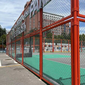 伊春喷塑篮球场围网规格墨绿色篮球场围网