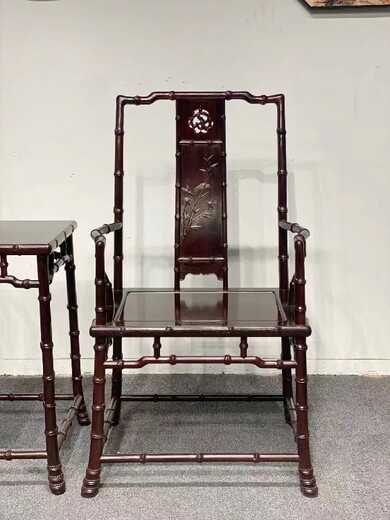 王义红木缅甸花梨桌椅,王义红木大红酸枝椅子造型美观