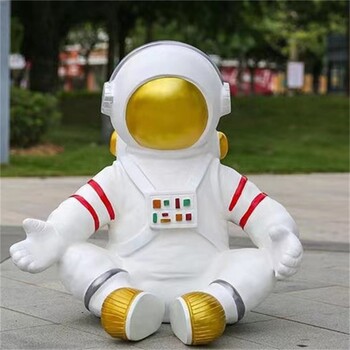 太空人物雕塑,玻璃鋼雕塑制作廠家,太空宇航員雕塑圖片