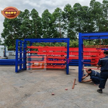 神农架抽屉式板材货架,钢板存放架立体库