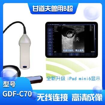 甘道夫母牛測孕儀,香港新款無線牛用B超機GDF-C70