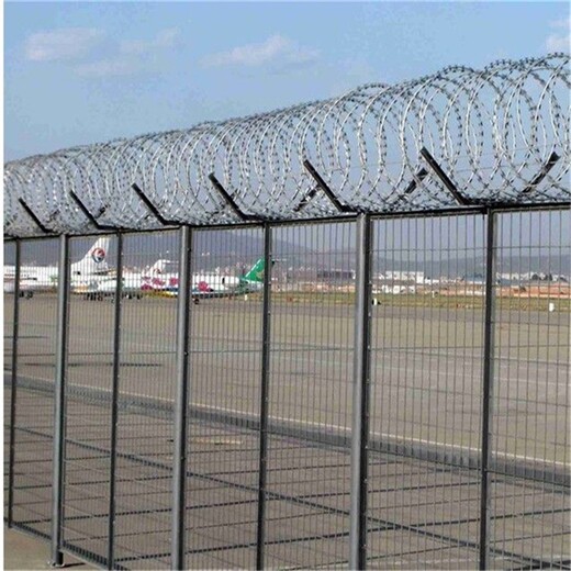 镀锌机场护栏网价格表,铝包钢刺丝