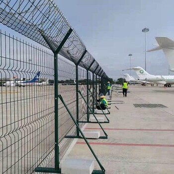 户外机场围界安装方案,钢筋网围界