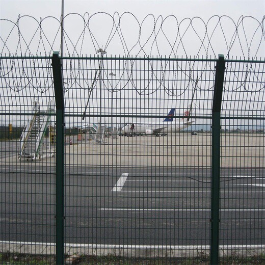 生产机场护栏网厂家,铝包钢机场围界
