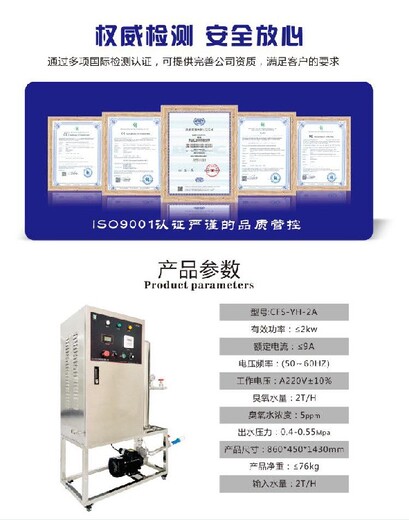 云南环保CFS-YH-2A臭氧水机经久好用