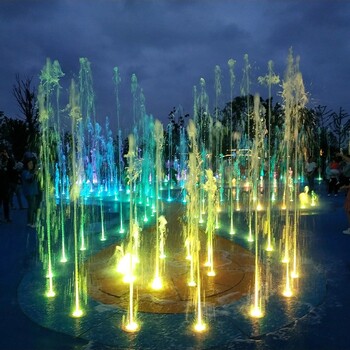 重庆南岸矩阵旱喷设备厂家-博驰环境公司,大型音乐喷泉