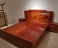北京古典家具大红酸枝罗汉床做工精致,交趾黄檀办公桌