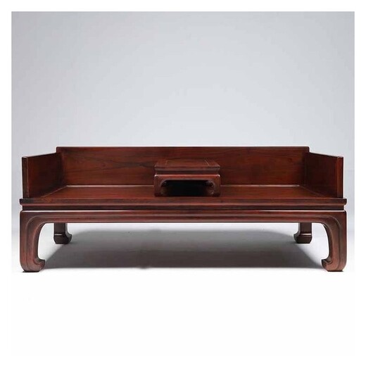 临沂古典家具大红酸枝罗汉床融合了古典美,交趾黄檀办公桌