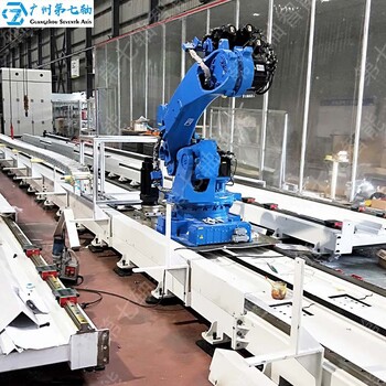 崇文生产机器人第七轴材质,机器人行走轴滑台