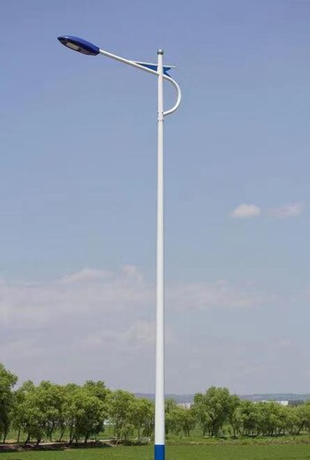 9米10米自弯臂led市电路灯,石柱9米路灯