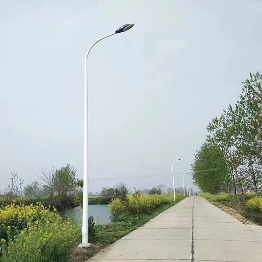 济宁兖州区路灯杆生产厂家LED道路路灯多少钱含预埋件