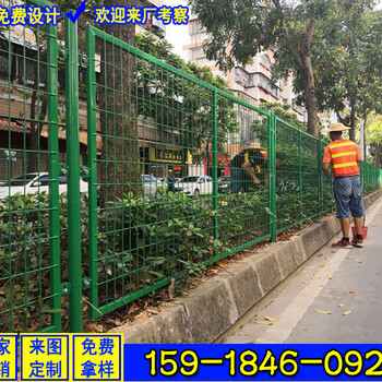 水库定做绿色钢丝网围墙桥墩四周防护网惠州河边护栏网图片