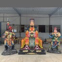 道家四御塑像玉皇大帝北帝神像勾陳大帝雕像后土娘娘圖片