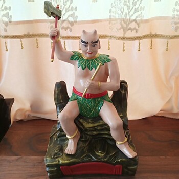 盤古大帝神像神農(nóng)伏羲三皇老祖佛像人祖爺神像樹脂佛像