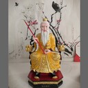 鎮(zhèn)元大仙神像創(chuàng)始元靈樹脂彩繪貼金鎮(zhèn)元子塑像道教神像廠家