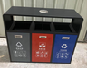 不锈钢分类垃圾桶厂家定制可回收/不可回收垃圾桶