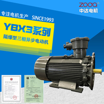 供應(yīng)防爆馬達(dá)YBX3-160M-4W-11KW低壓ExdIIBT4中達(dá)