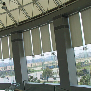 測量定做室內(nèi)天棚簾電動卷簾陽光房遮陽簾