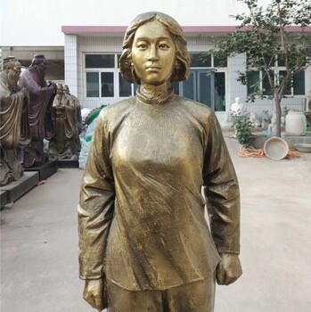 玻璃鋼劉胡蘭雕塑，劉胡蘭雕像