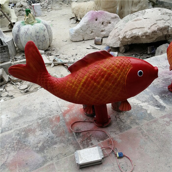 玻璃鋼仿真鯉魚雕塑