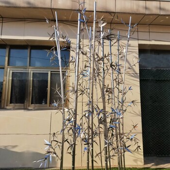 不銹鋼竹子雕塑定制
