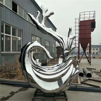 不銹鋼浪花雕塑，水花雕塑定制廠家
