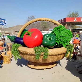 玻璃鋼菜籃子雕塑