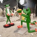 玻璃鋼卡通青蛙雕塑廠家