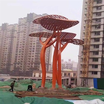 不銹鋼抽象樹雕塑加工廠家