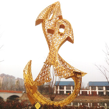 不銹鋼船錨雕塑加工廠家