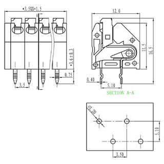 LED驱动电源弹片式接线端子接线端子连接器生产厂家图片2