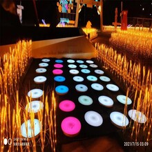 定制彩色跑出售地板灯圆盘租赁户外亮化工程钢琴地板