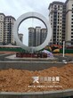 福建南平不锈钢圆环雕塑，流水圆环雕塑，不锈钢圆环雕塑可定做图片