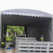 活动伸缩雨棚户外移动式雨棚大型篮球场雨棚轮式推拉帐篷