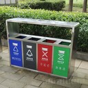 北京不銹鋼垃圾桶分類垃圾桶戶外金屬果皮箱環(huán)衛(wèi)垃圾桶