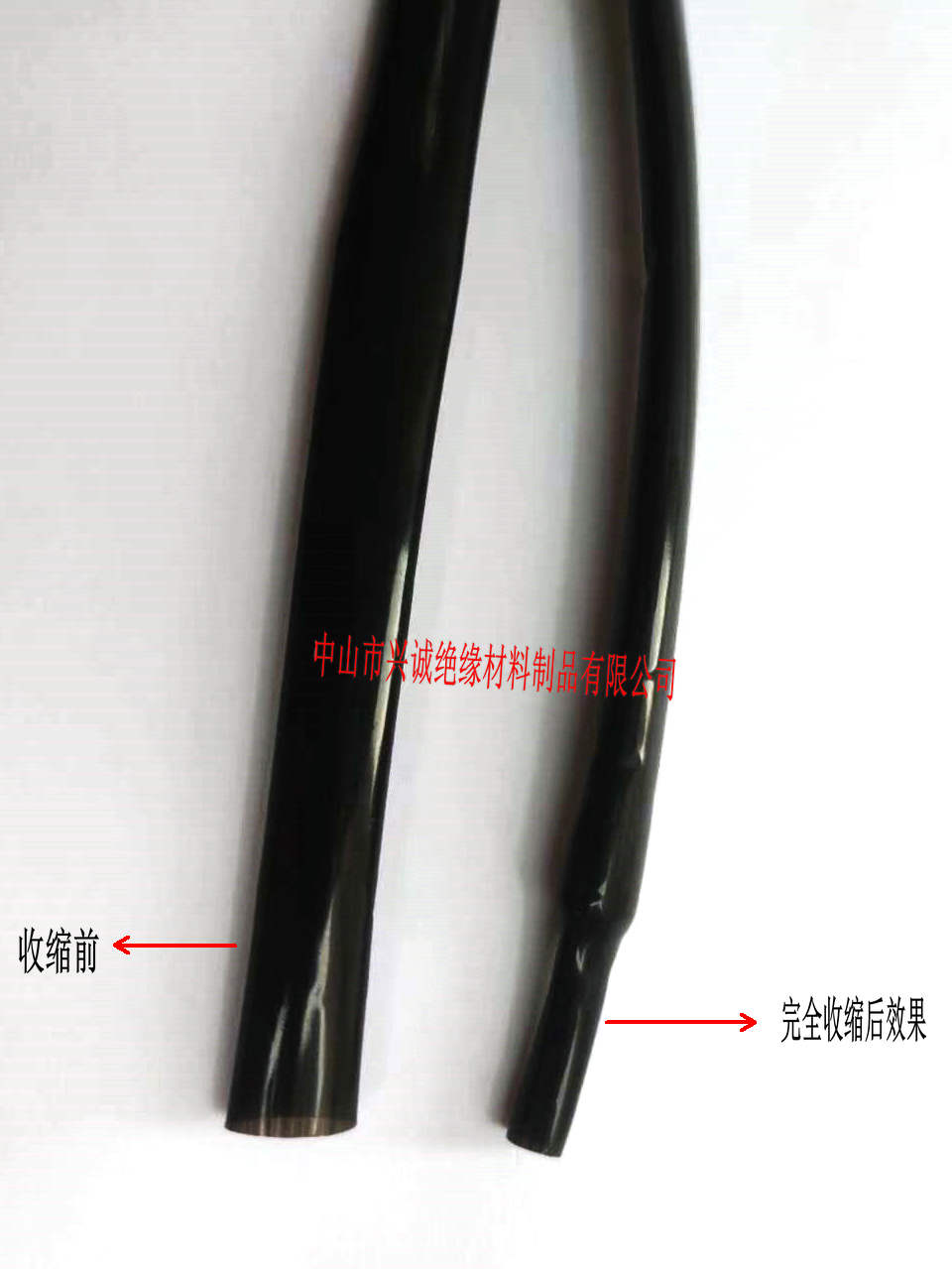 10MM规格黑色铁氟龙热缩管耐高温超薄0.13MM