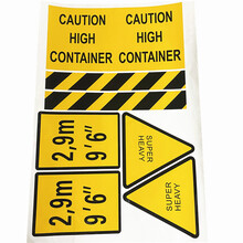 定制集装箱标识iso国际通用标箱主标PVC不干胶抗UV耐晒箱体标签