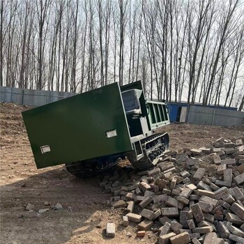 洼地泥路履帶運輸車(chē)果園用翻斗自卸車(chē)小型耐磨防滑履帶車(chē)