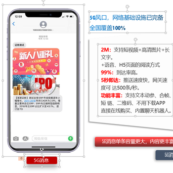 互联网5G消息视频彩信短信定投