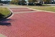 安徽滁州露天公共场所彩色透水路面施工摊铺透水地坪