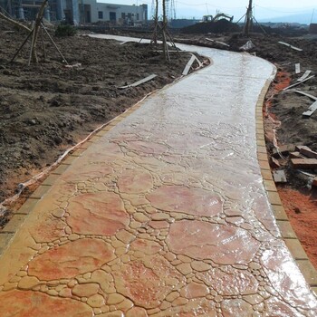 湛江公园道路压模地坪施工压模地坪材料施工