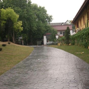 來賓壓花地坪材料廠家壓模地坪模具壓印壓花地坪彩色藝術地坪