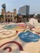 上海海洋公园砾石聚合物地坪洗砂路面装饰