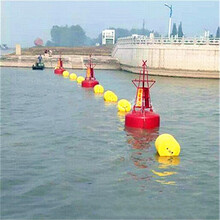 天慰制作攔污浮筒攔截水上漂浮物一體式圓形塑料浮體