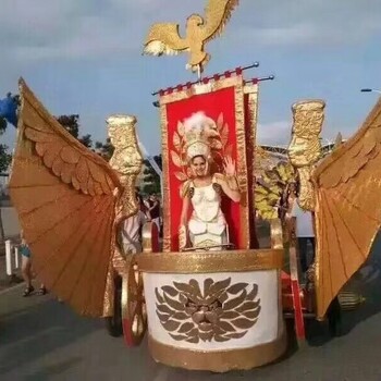 海洋主题巡游花车出租租赁大型装饰布景巡游花车租赁