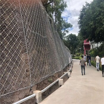 广东惠州矿山边坡复绿挂网防落石网主动防护网被动防护拦石网