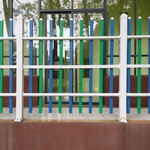 吴川市公园透景围墙项目部临时安全围栏厂区外墙锌钢栅栏价格