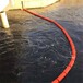 河道环境治理滚塑一体式塑料拦污浮筒浮排